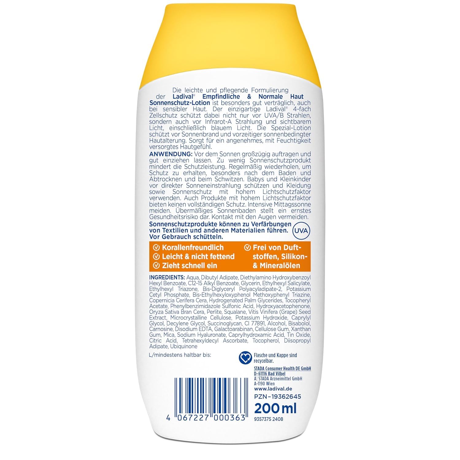 ladival-empfindliche-normale-haut-sonnencreme-lsf-50-k-rper-lotion-200-ml image 2