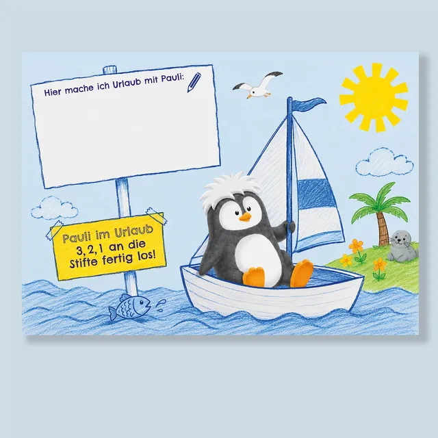 paediprotect-pauli-postkarte-pinguin-motiv-sammelkarte image 1
