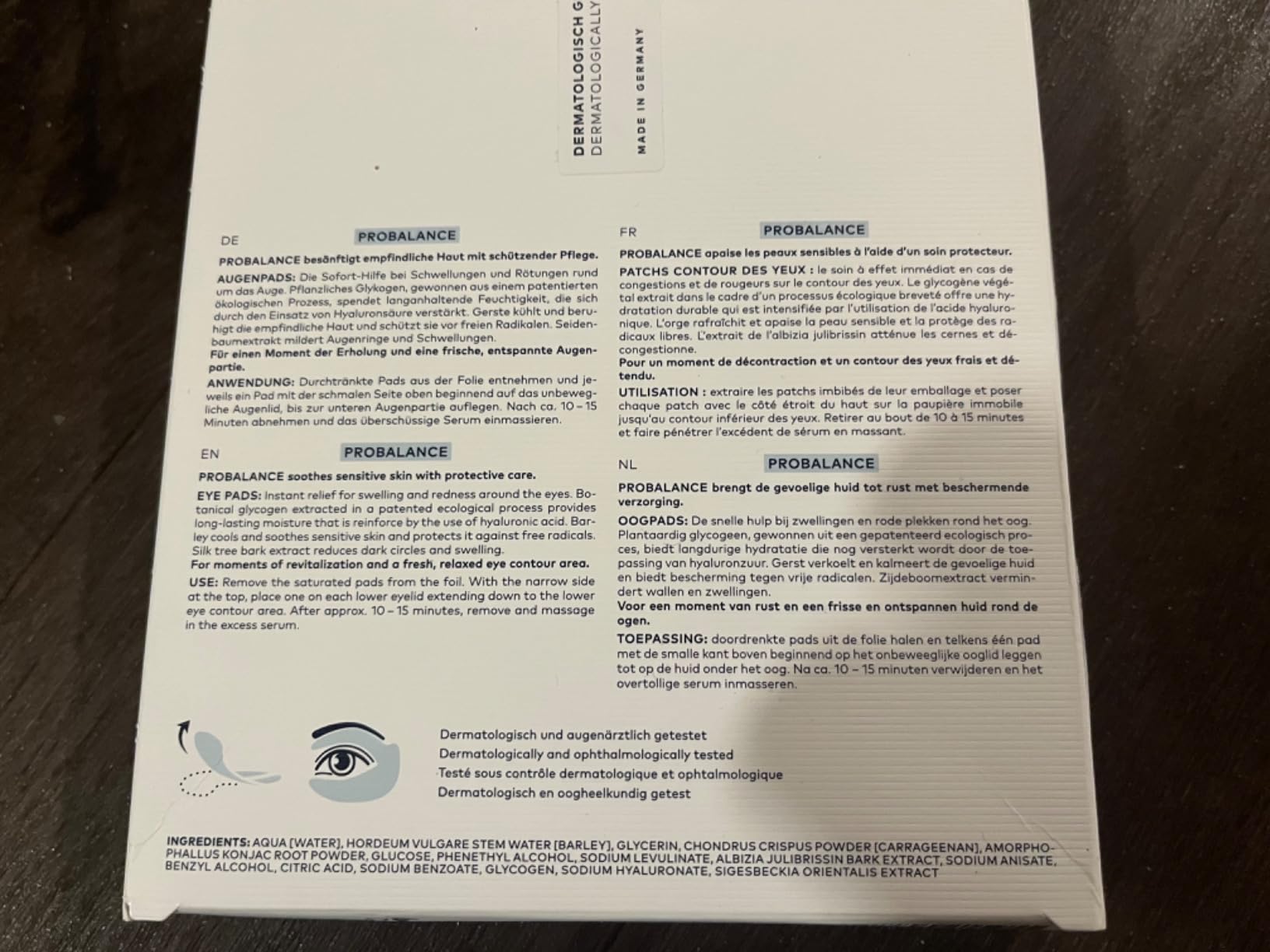Perfekt für gereizte Augen