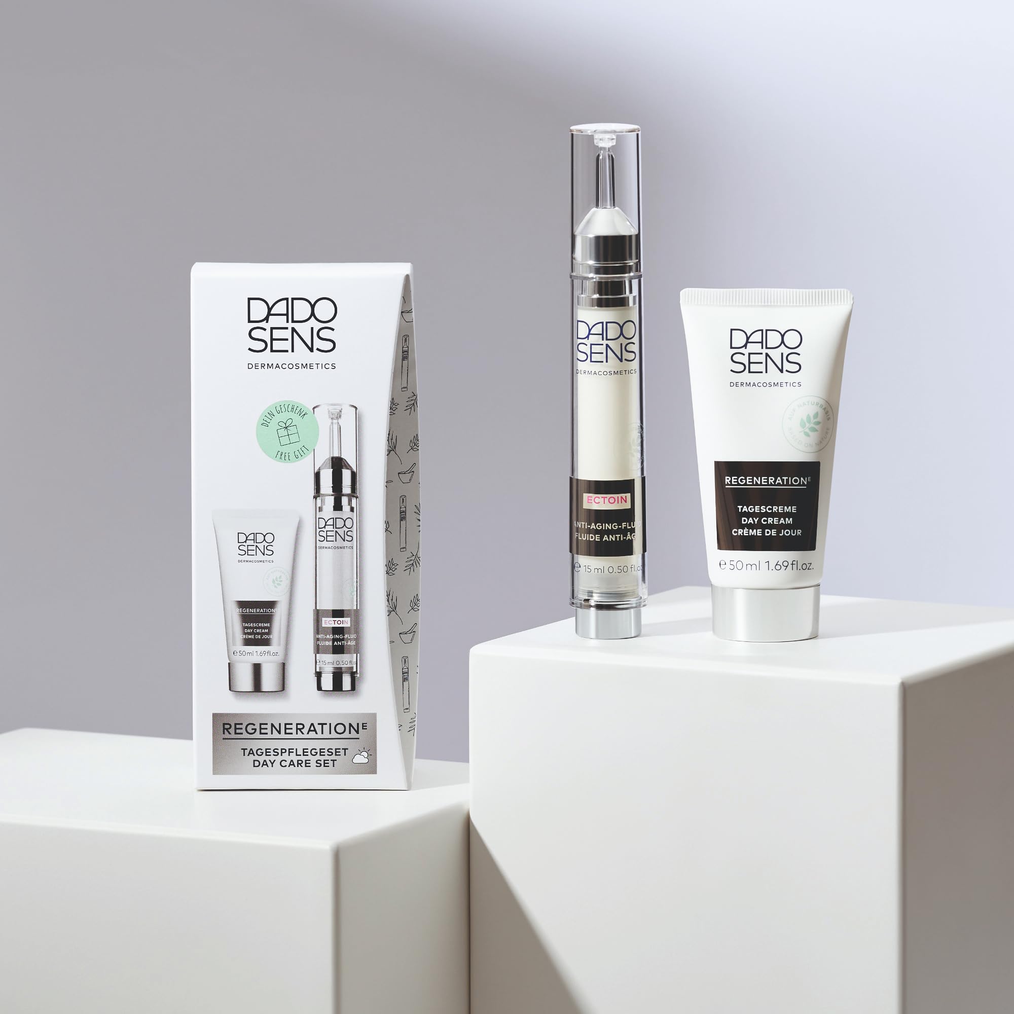 dado-sens-regeneration-e-tagespflegeset-anti-aging-tagescreme-50-ml-ectoin-fluid image 2