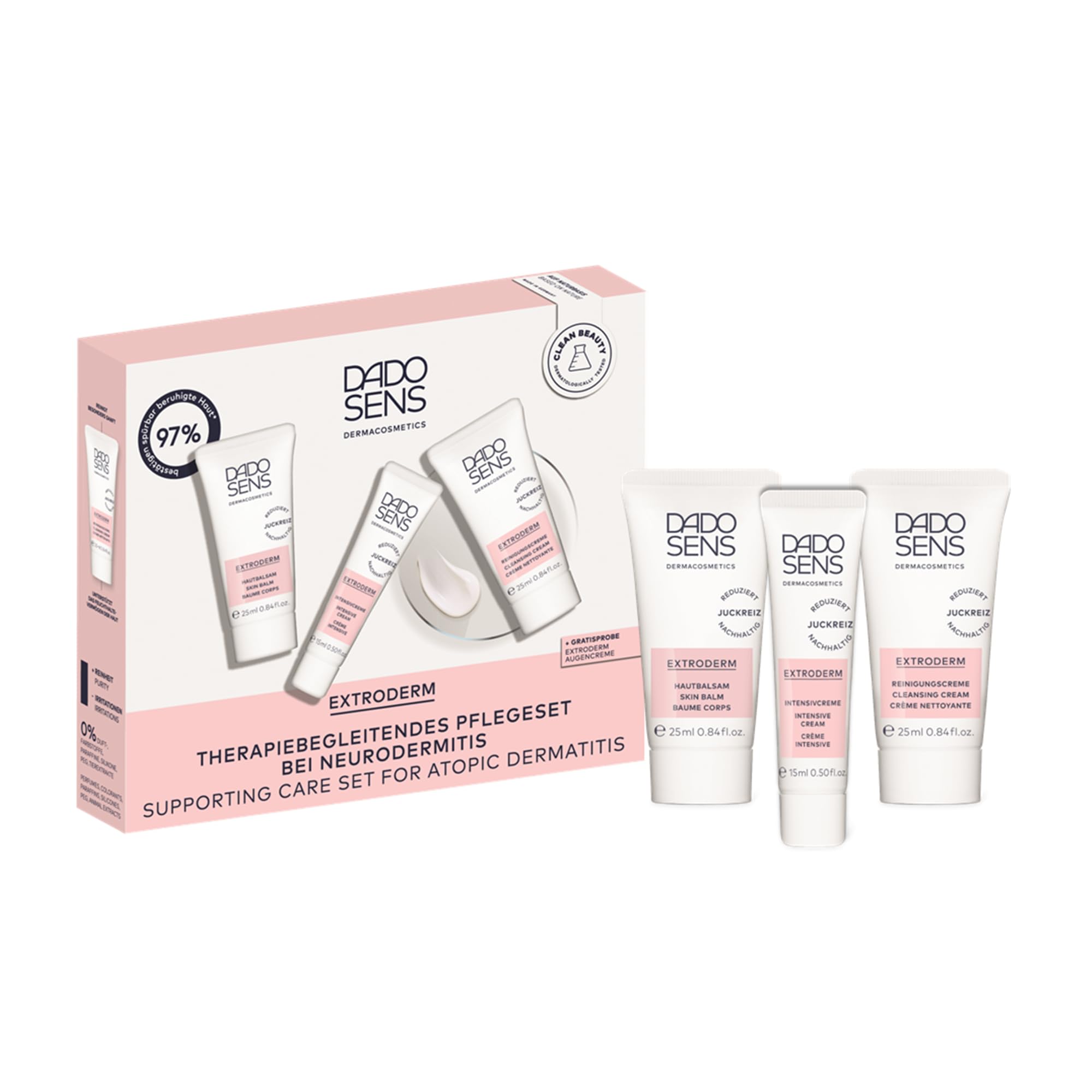 dado-sens-extroderm-neurodermitis-kennenlern-set-15-ml-25-ml-25-ml image 1