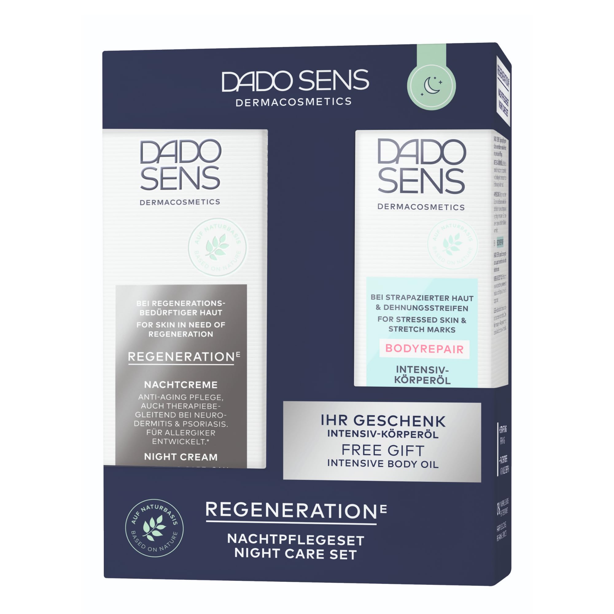 dado-sens-regeneration-e-nachtpflegeset-65-ml-nachtcreme-50-ml-k-rper-l-15-ml image 1