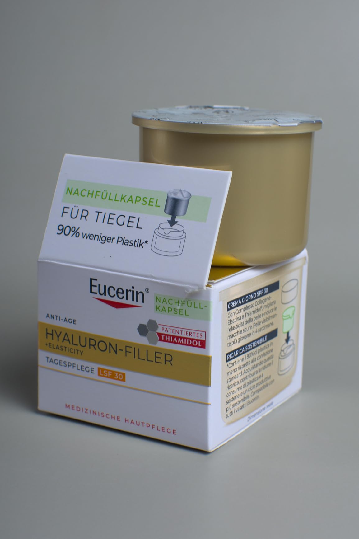 Falten sichtbar reduziert