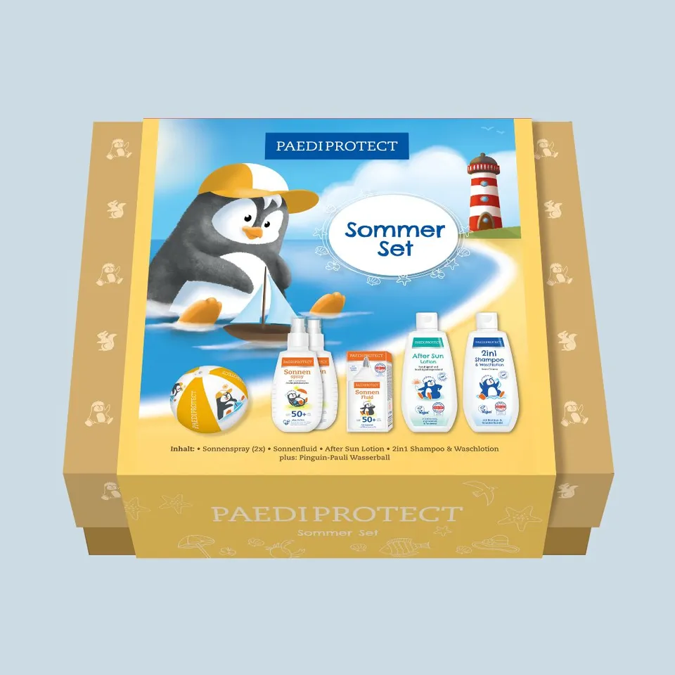 paediprotect-sonnenschutz-set-babys-kinder-sommer-set-mit-spray-fluid image 1