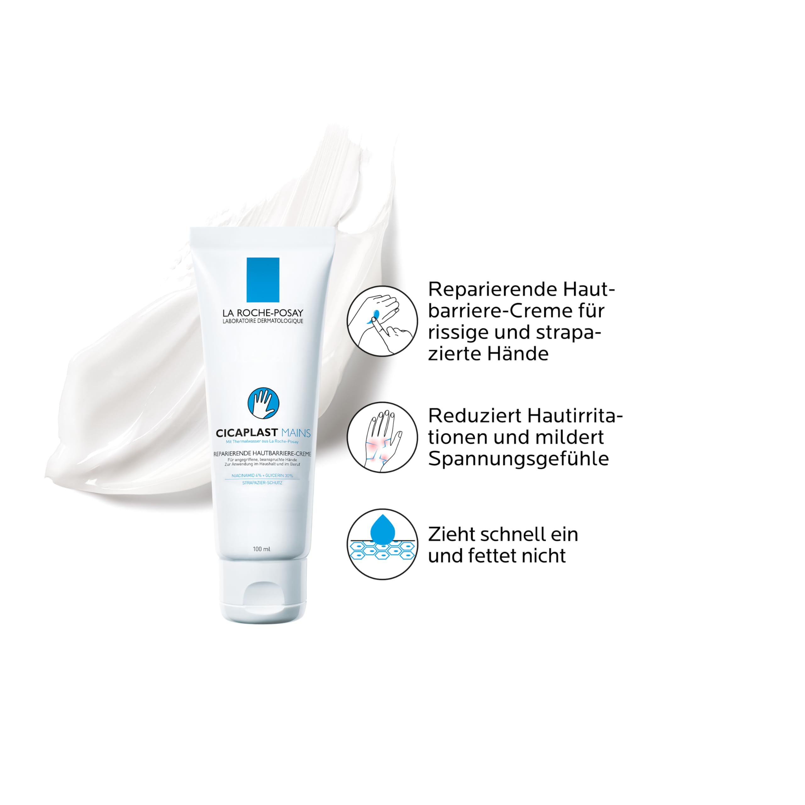 la-roche-posay-cicaplast-h-nde-reparierende-handcreme-mit-niacinamid-100-ml image 2