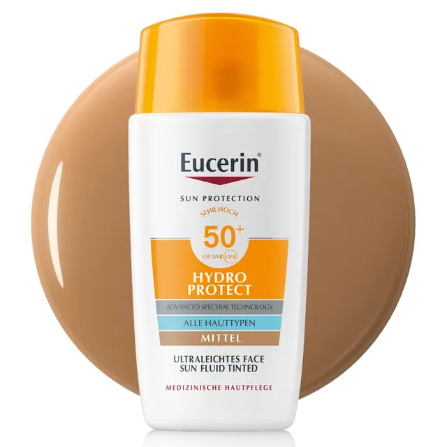 eucerin-sun-face-hydro-protect-fluid-tinted-lsf-50-mittel-50-ml image 1