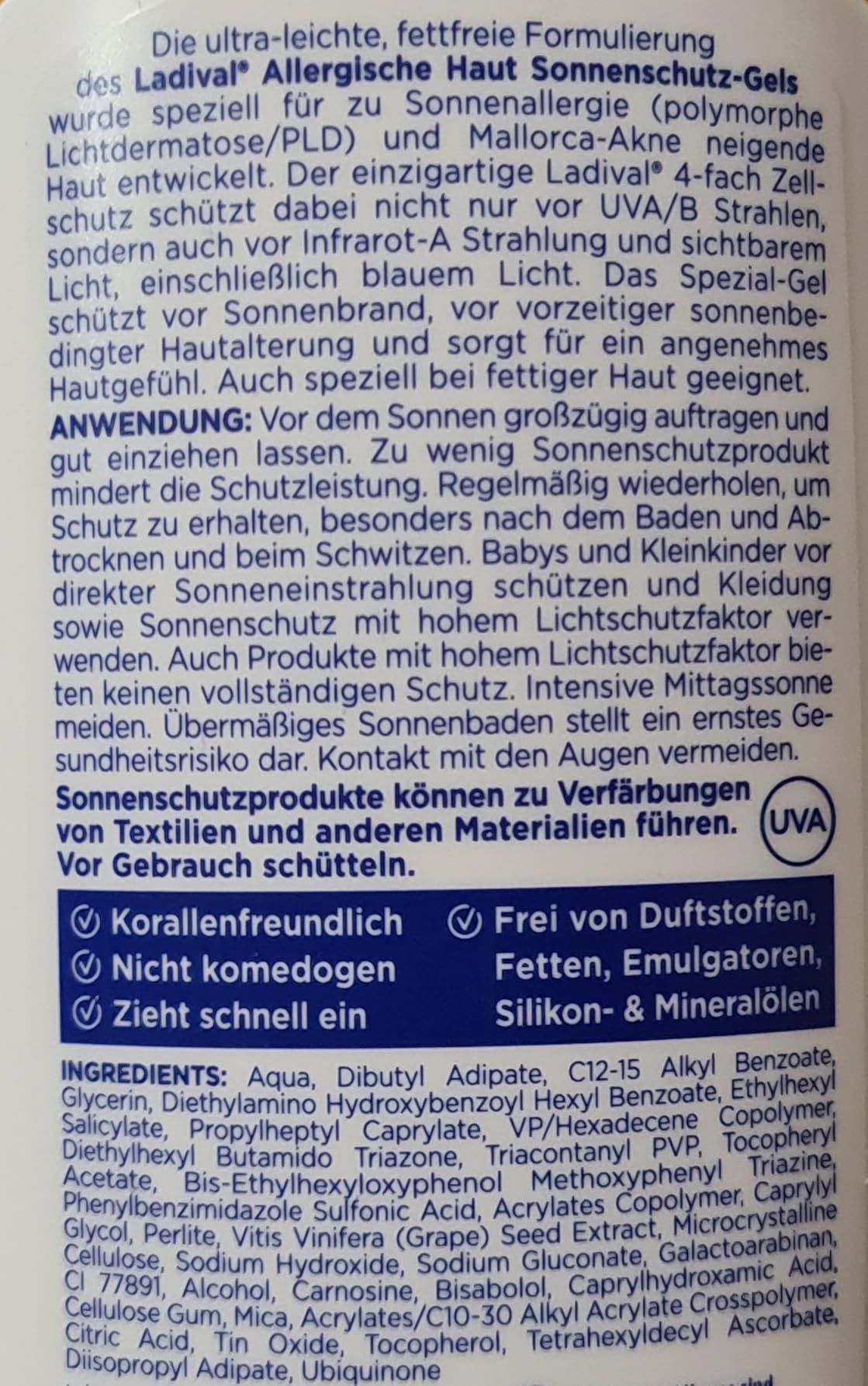 Endlich ohne Ausschlag