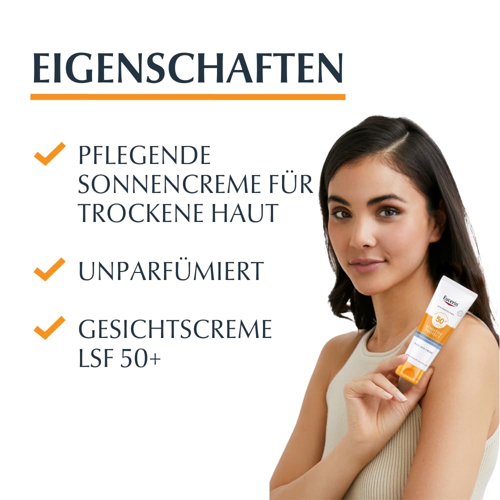 eucerin-sensitive-protect-face-sun-creme-lsf-50-50-ml-gesichtssonnenschutz image 2