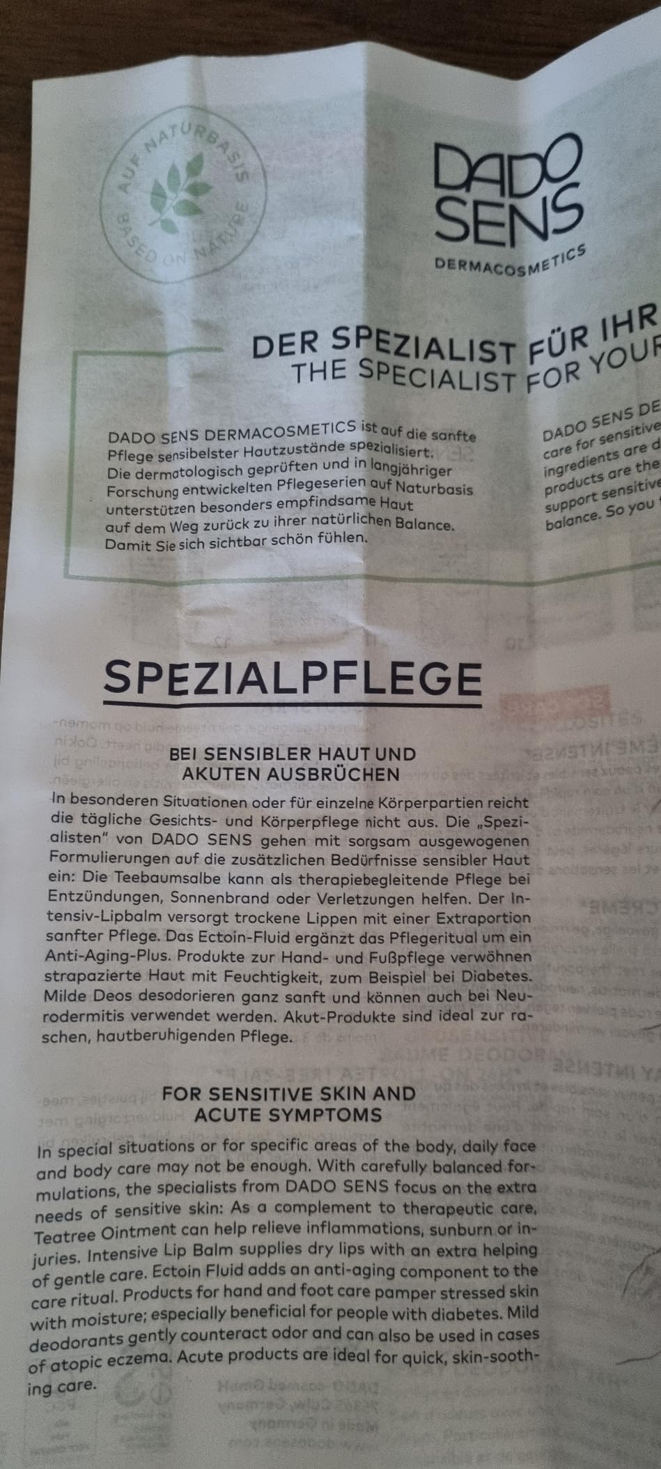 Wunderbar für trockene Haut