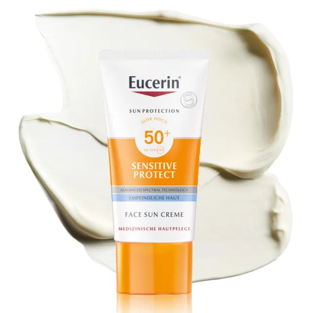 eucerin-sensitive-protect-face-sun-creme-lsf-50-50-ml-gesichtssonnenschutz image 1