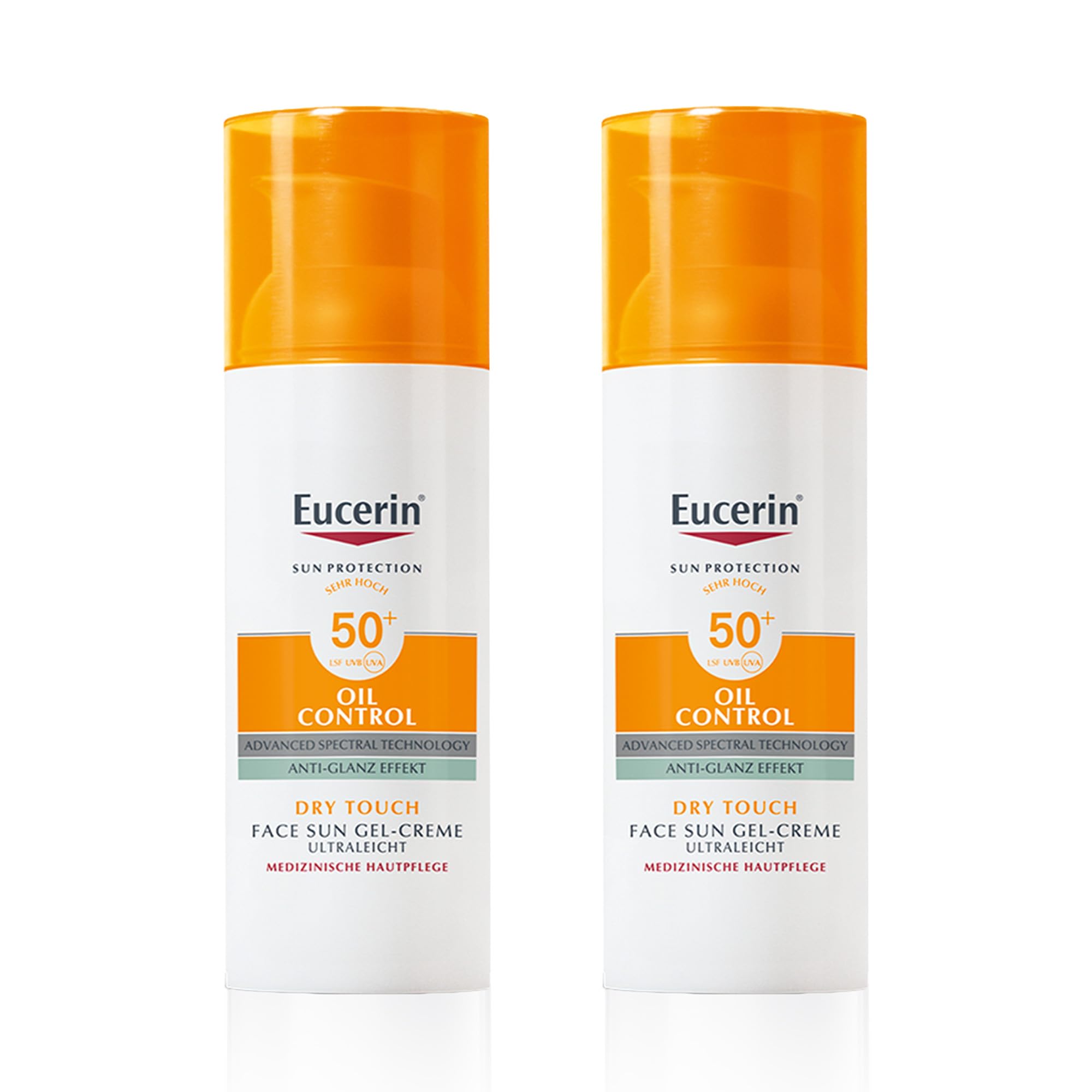 eucerin-oil-control-sun-face-gel-creme-lsf-50-50-ml-2er-set image 1