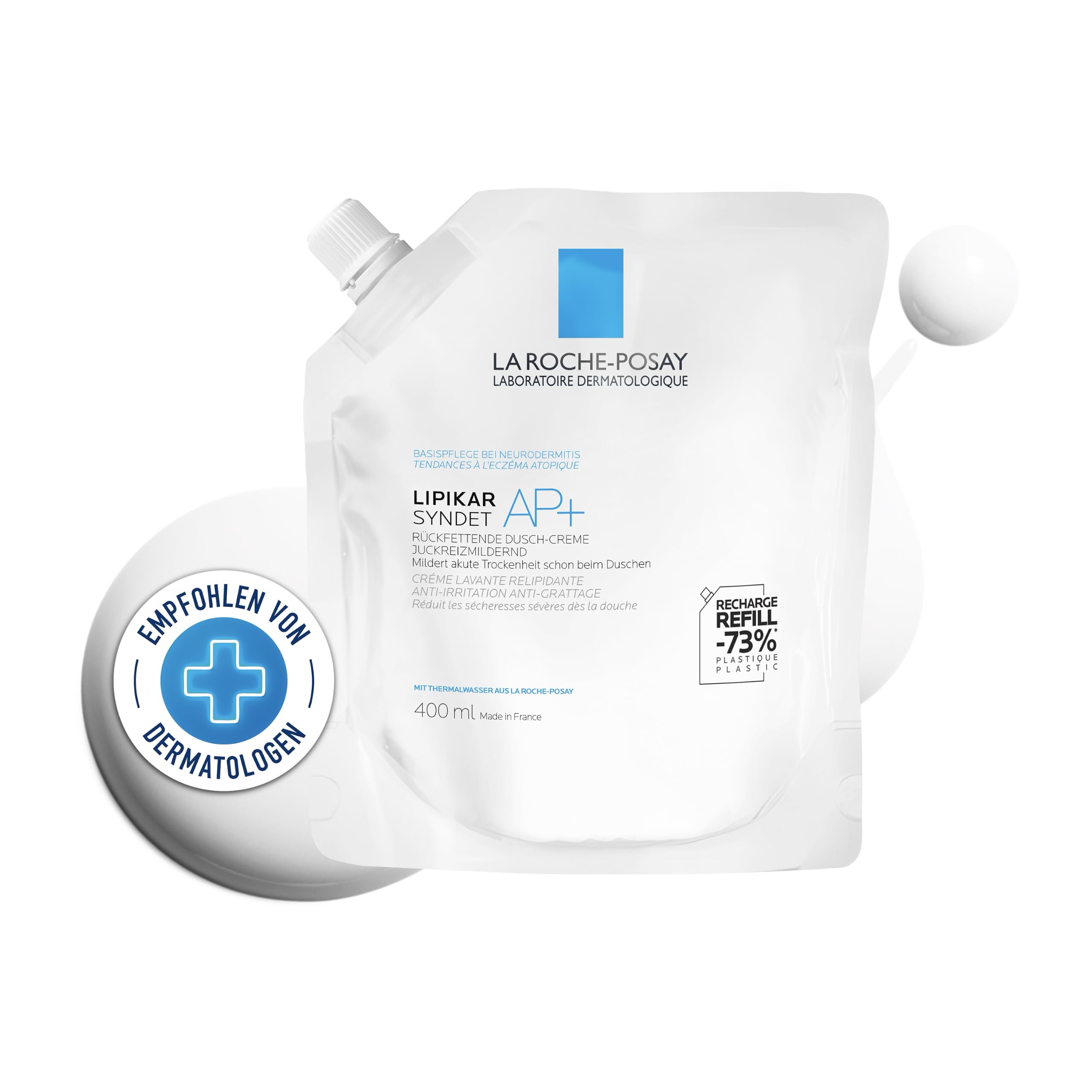 la-roche-posay-lipikar-syndet-ap-r-ckfettendes-duschgel-nachf-llpack-400-ml image 2