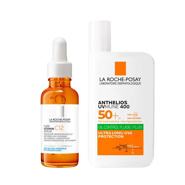 la-roche-posay-pure-vitamin-c12-serum-anthelios-uvmune-400-invisible-fluid-lsf50 image 1